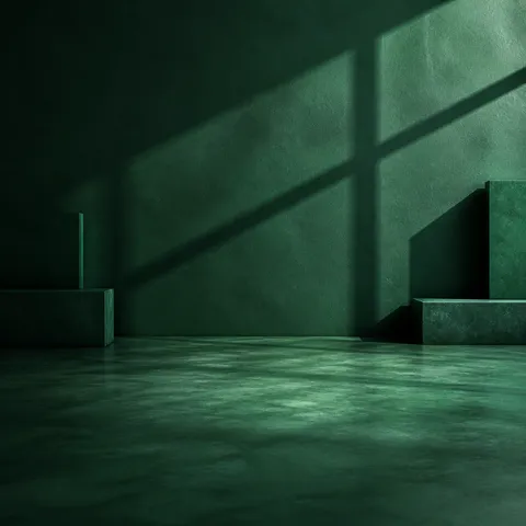 Emerald Shadow Blocks preset background preview