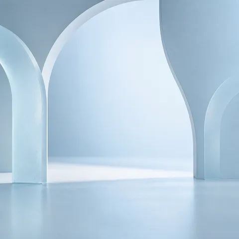 Frost Blue Arches preset background preview