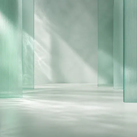 Mint Glass Panels preset background preview